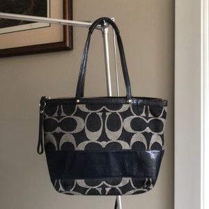 Classic, denim Coach purse